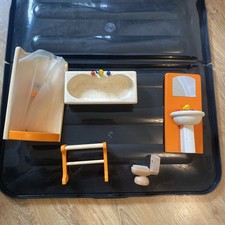 Dolls house wooden bathroom