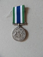 South African Africa Rare 1st Prisons Faithful Service Medal with Police Reverse