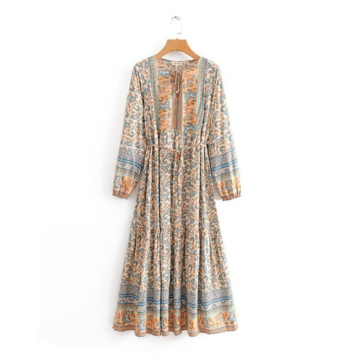 Boho maxi dress size l - 14,