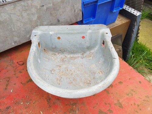 Vintage galvanised small water - galvanised,