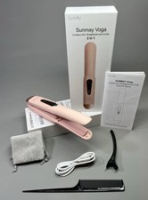 SUNMAY Voga Cordless Hair Straighteners And Curler Mini Flat Iron Curling Wand