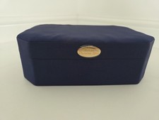 Christian Dior Parfums Jewellery Box Vanity Case Perfume Box Navy Blue Mirror