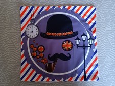 Union Jack Gentleman Cushion Cover – 45cm x 45cm – British Theme – Polyester – 