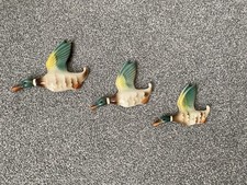 Vintage Keele Street Pottery Flying Ducks