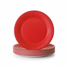 Disposable RED Paper Plates