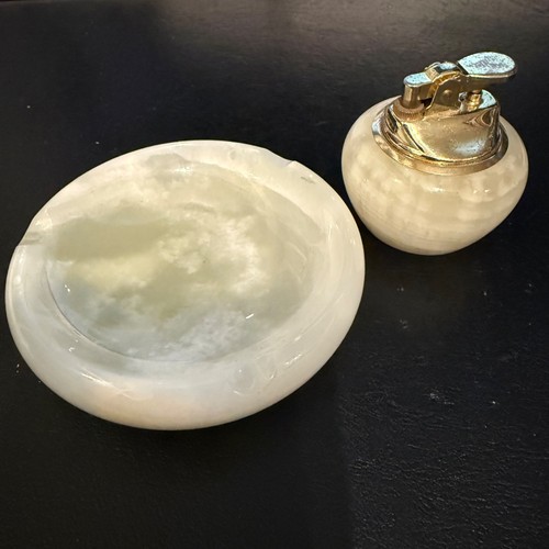 Onyx marble table gas lighter - gas,