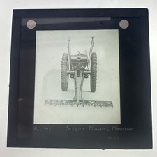 Antique Magic Lantern Slide Allen’s Scythe a mowing machine vintage mowing  