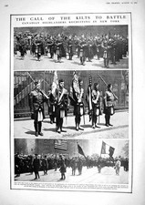 Old Print 1917 Canadian