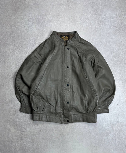 Vintage genuine leather bomber - vintage,