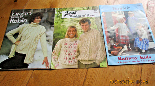 Vintage aran knitting - vintage,