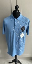 Damart Mod Style Diamond Polo Shirt Size Large