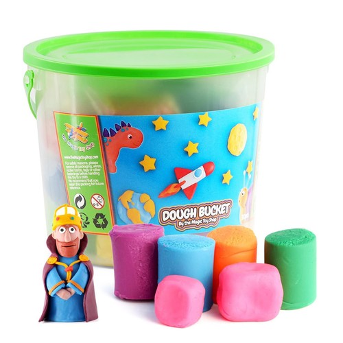 Dough bucket modelling - dough, clay