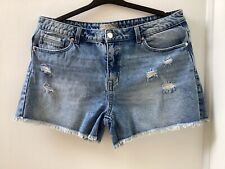 Jeff Banks Distressed Denim Shorts, 14 NWOT