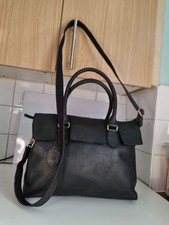 BOLLA ENGLAND DESIGNER WOMENS BLACK LEATHER SHOULDER CROSSBODY SATCHET HANDBAG