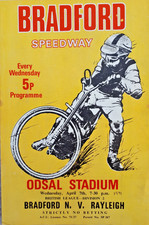 Speedway - Bradford Northern v  Rayleigh Rockets  7 April 1971