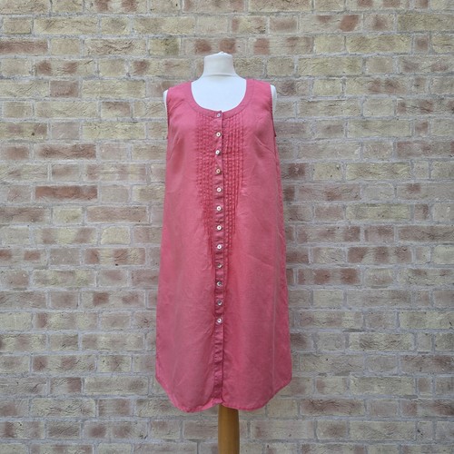 East linen dress size pink - 10,