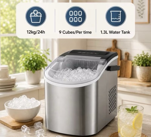 Stainless steel ice maker - steel,