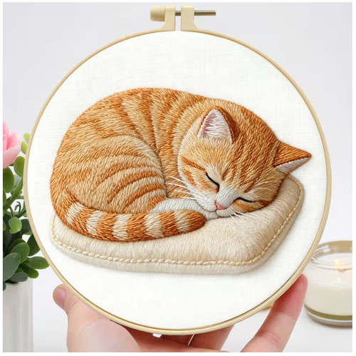 Embroidery hoop kit 20cm - embroidery, 20cm/7.87"