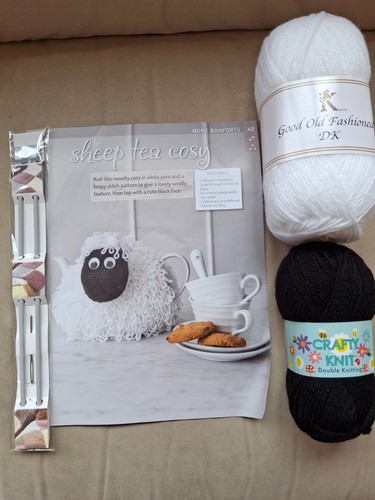 Knitting kit sheep tea cosy - kit,