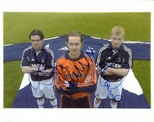 Stephen Carr, Ian Walker & Steffen Iversen Signed 10x8 Photo Tottenham Autograph