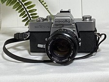 Minolta SRT 303 b 35mm Film SLR &  Minolta RC Rokkor 50 f 1.4 PG Lens