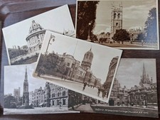 Oxford 5 Black And White Postcards