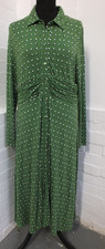 Hobbs Pea Green Nadina jersey Dress Size 16 - New (DHS]