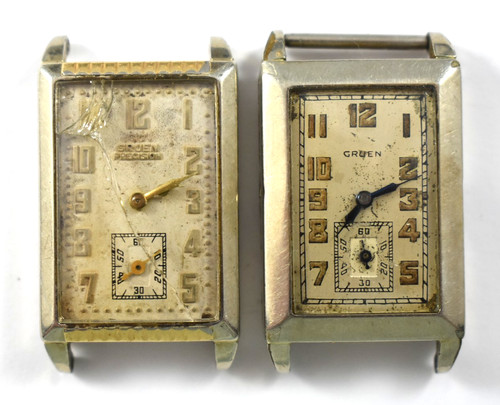 Vintage pair gruen tank - of,