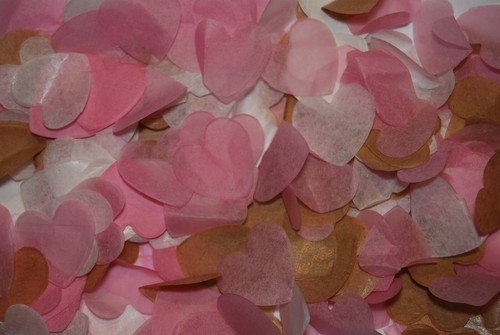 Wedding confetti love hearts - wedding,