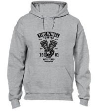 TWO WHEEL FOREVER HOODY HOODIE COOL MOTORBIKE MOTORCYCLE BIKER DESIGN TOP NEW