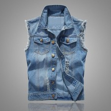 Men's Casual Denim Gilet