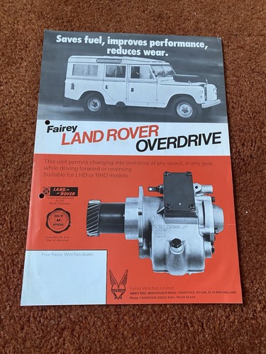 Land rover fairey - land, overdrive