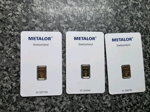 Gram gold bar metalor - gold,