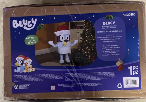 Bluey 4ft animated life sized - life,
