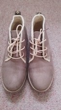 Deichmann Graceland Womens Beige/ Fawn Lace Up Desert Ankle Boots Size 3