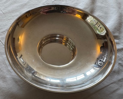 Vintage silver plated footed - silver,