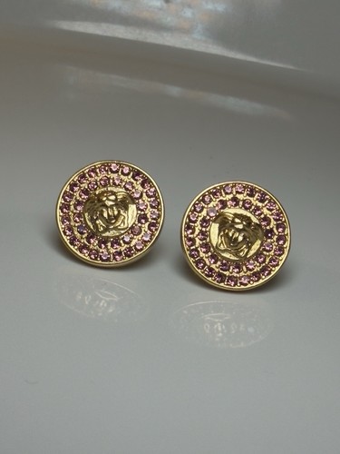 Versace pink crystal round - versace,