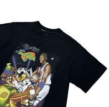 Vintage 90s Space Jam Single Stitch Promo Movie Film T Shirt - Size Medium
