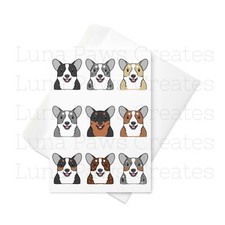 Cardigan welsh corgi - welsh, card