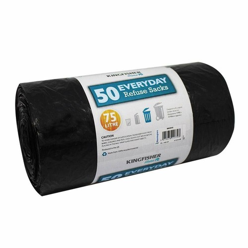 Heavy duty black bin bags - heavy,