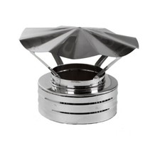 Chimney Rain Cap for Twin Wall Stove Pipe Stainless Steel Flue Liner Cowl