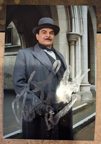 David suchet signed photo - david, 4x6