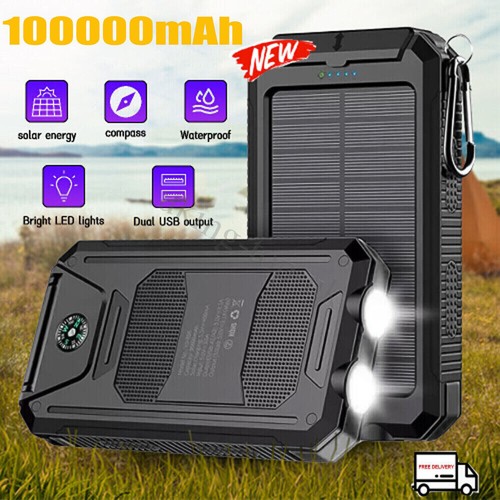 100000mah portable solar - 100000mah,