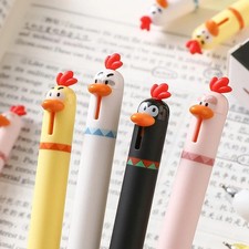 Cute Chicken Clicker Pen Set