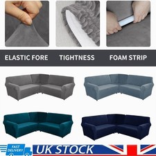 Stretch Velvet Sectional