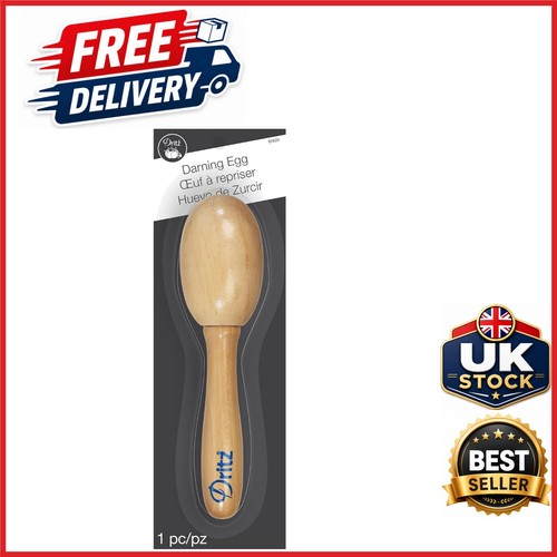 Darning egg black wooden - darning,