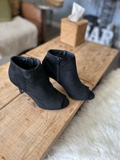 Oasis Black Ankle Boots Size