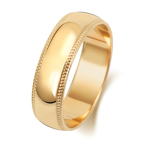 Milgrain wedding band ring - milgrain, band/ring