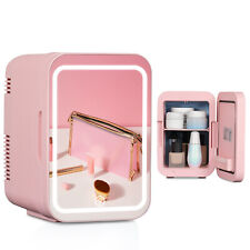 4L Pink LED Mirror Mini Fridge