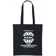Hairdresser Personalised Tote Bag Gift Birthday Christmas Add Name Nanny